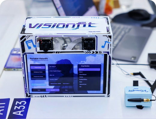 Portable VisionFit 基于双目视觉AI识别的健身游戏系统